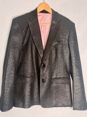 Men's Mr Turk Vintage Rose Gold/Black Metallic Sport Coat with Subtle Shine